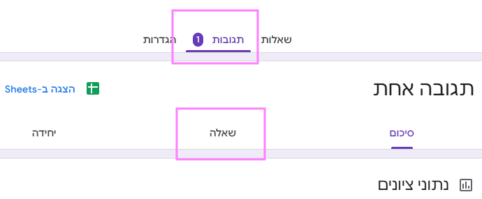 בדיקת שאלה ידנית